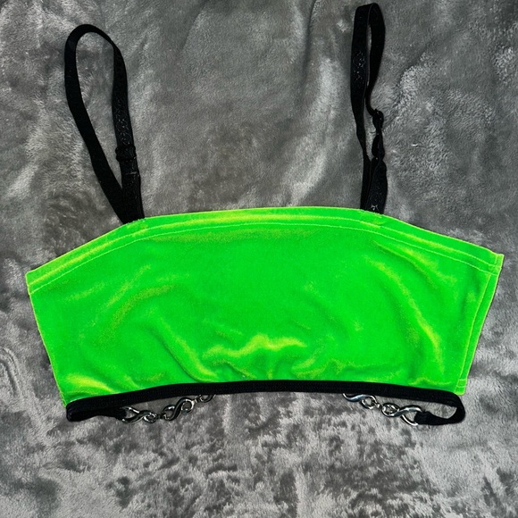 Green Rave top - Picture 3 of 3